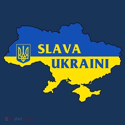 Slava Ukraini Glory To Ukraine Shirt Support Ukrainian Flag T-Shirt
