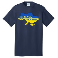 Slava Ukraini Glory To Ukraine Shirt Support Ukrainian Flag Tall T-Shirt