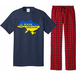 Slava Ukraini Glory To Ukraine Shirt Support Ukrainian Flag Pajama Set