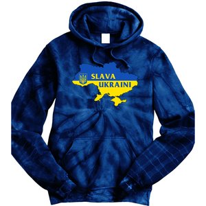 Slava Ukraini Glory To Ukraine Shirt Support Ukrainian Flag Tie Dye Hoodie