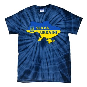 Slava Ukraini Glory To Ukraine Shirt Support Ukrainian Flag Tie-Dye T-Shirt