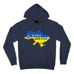 Slava Ukraini Glory To Ukraine Shirt Support Ukrainian Flag Tall Hoodie