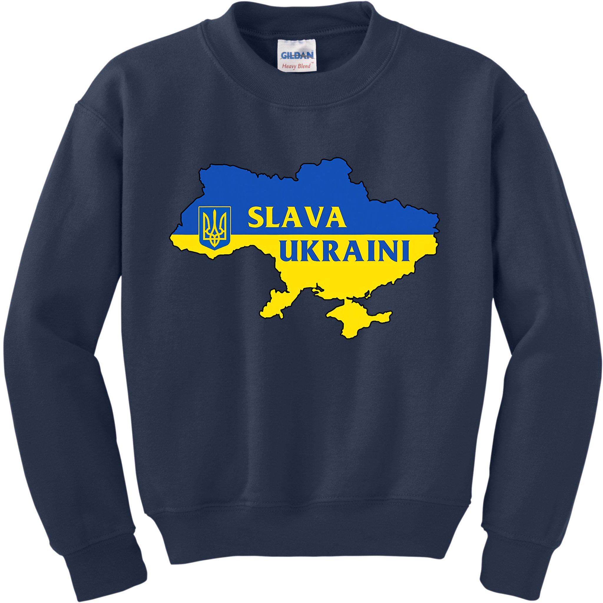 Slava Ukraini Glory To Ukraine Shirt Support Ukrainian Flag Kids Sweatshirt