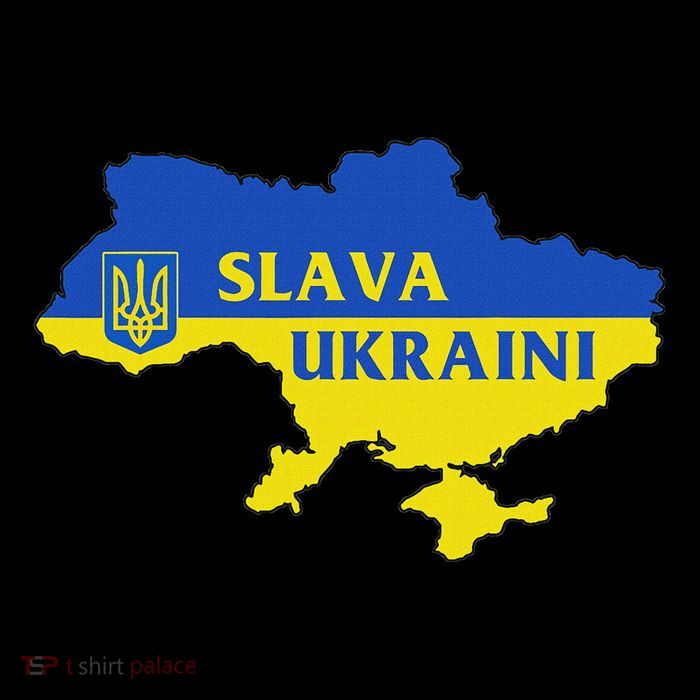 Slava Ukraini Glory To Ukraine Support Ukrainian Flag Tall T-Shirt