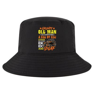 Sxs Utv Grumpy Old Man With Side By Side Cool Comfort Performance Bucket Hat