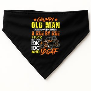 Sxs Utv Grumpy Old Man With Side By Side USA-Made Doggie Bandana