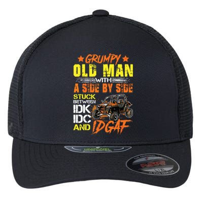 Sxs Utv Grumpy Old Man With Side By Side Flexfit Unipanel Trucker Cap