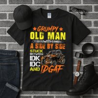 Sxs Utv Grumpy Old Man With Side By Side Tall T-Shirt