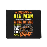 Sxs Utv Grumpy Old Man With Side By Side Mousepad