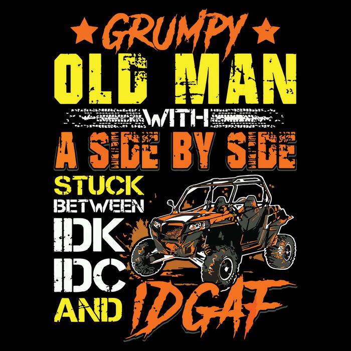 Sxs Utv Grumpy Old Man With Side By Side Mousepad