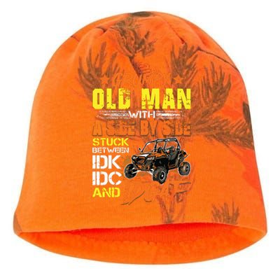 Sxs Utv Grumpy Old Man With Side By Side Kati - Camo Knit Beanie