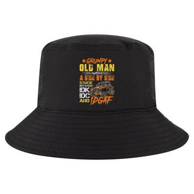 Sxs Utv Grumpy Old Man With Side By Side Cool Comfort Performance Bucket Hat