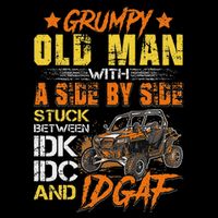 Sxs Utv Grumpy Old Man With Side By Side Mousepad