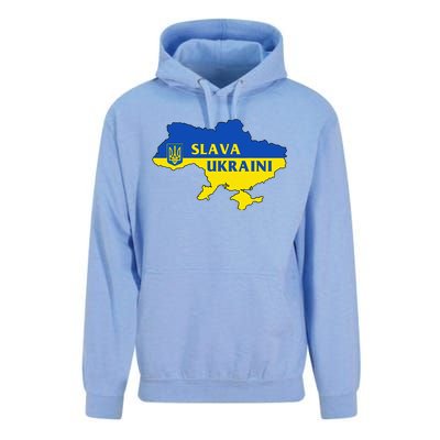 Slava Ukraini Glory To Ukraine Support Ukrainian Flag Unisex Surf Hoodie