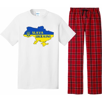 Slava Ukraini Glory To Ukraine Support Ukrainian Flag Pajama Set