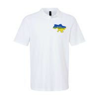 Slava Ukraini Glory To Ukraine Support Ukrainian Flag Softstyle Adult Sport Polo