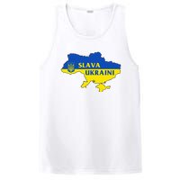 Slava Ukraini Glory To Ukraine Support Ukrainian Flag PosiCharge Competitor Tank