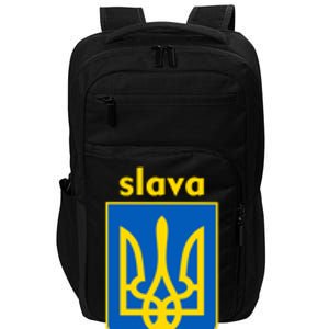 Slava Ukraini Glory To Ukraine Trident Stand Support Impact Tech Backpack