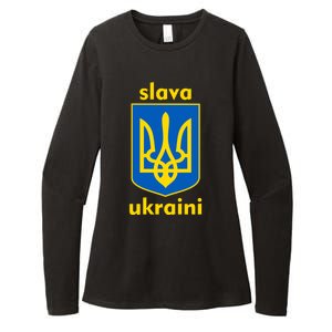 Slava Ukraini Glory To Ukraine Trident Stand Support Womens CVC Long Sleeve Shirt