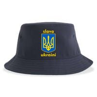 Slava Ukraini Glory To Ukraine Trident Stand Support Sustainable Bucket Hat