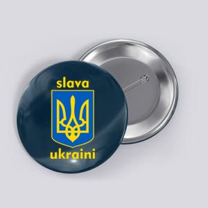 Slava Ukraini Glory To Ukraine Trident Stand Support Button