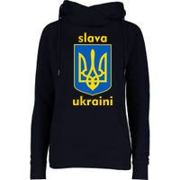 Slava Ukraini Glory To Ukraine Trident Stand Support Womens Funnel Neck Pullover Hood