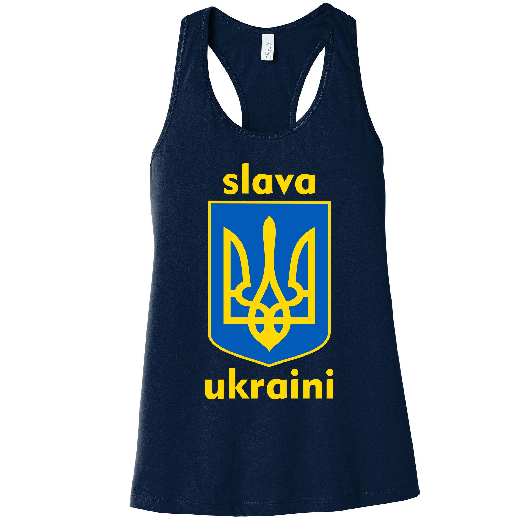 Slava Ukraini Glory To Ukraine Trident Stand Support Womens Tank Top