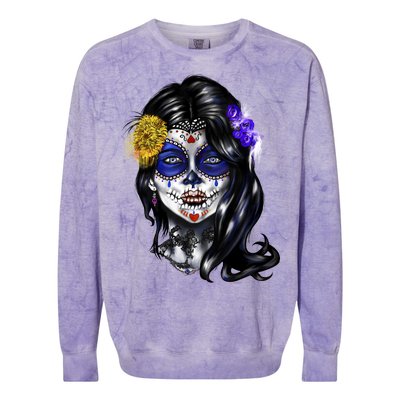 Sugar Face Front Colorblast Crewneck Sweatshirt