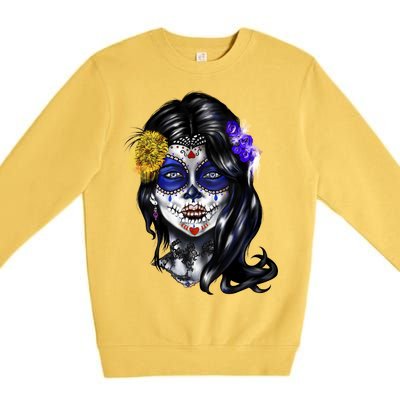 Sugar Face Front Premium Crewneck Sweatshirt