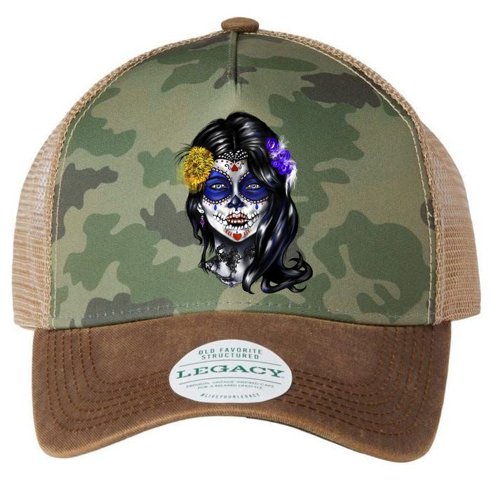 Sugar Face Front Legacy Tie Dye Trucker Hat