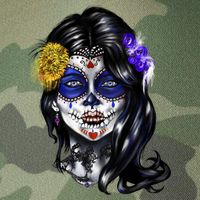 Sugar Face Front Legacy Tie Dye Trucker Hat