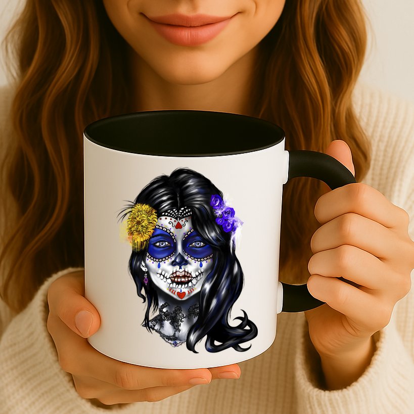 Sugar Face Front Mug