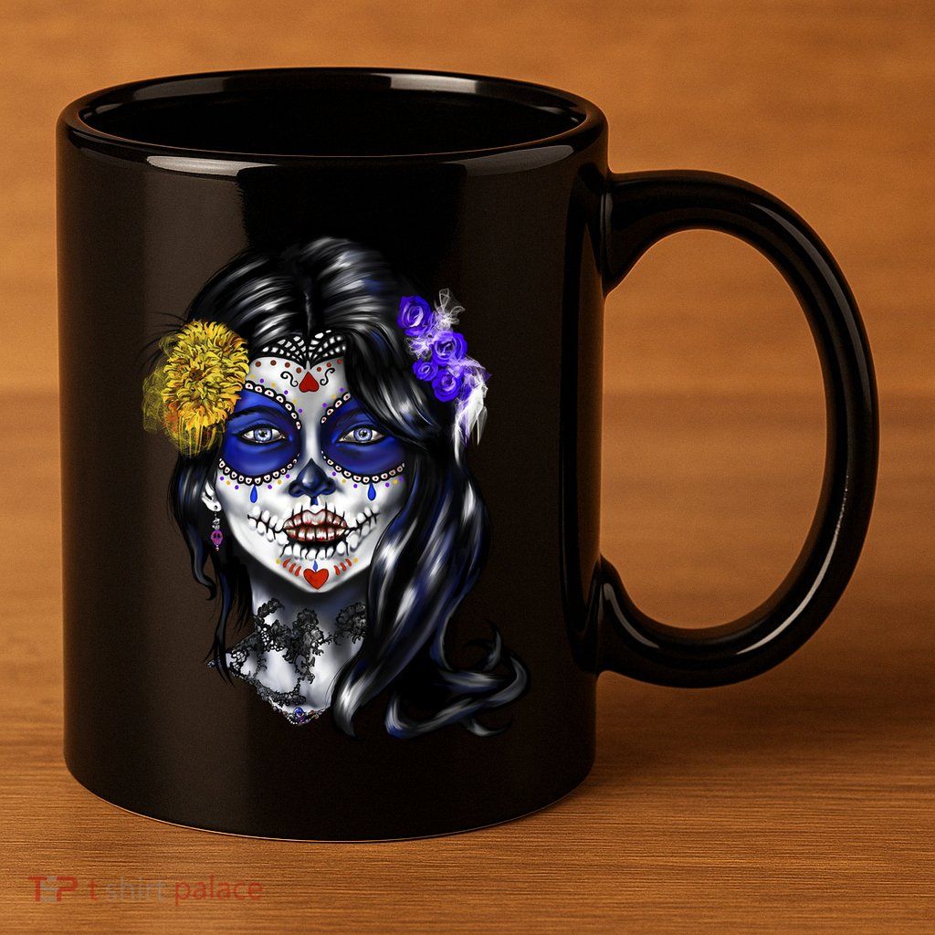 Sugar Face Front 11oz C Handle Ceramic Mug