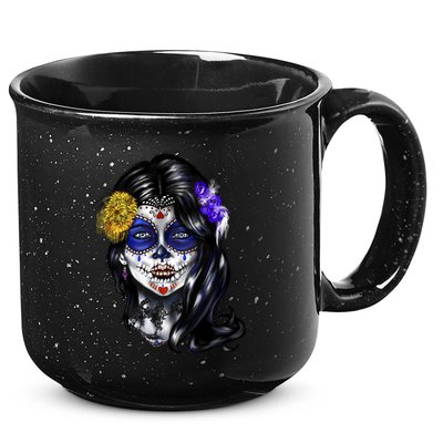 Sugar Face Front 15oz Campfire Ceramic Mug
