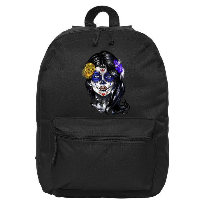 Sugar Face Front 16 in Basic Backpack