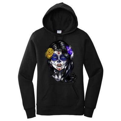 Sugar Face Front Women's Pullover Hoodie