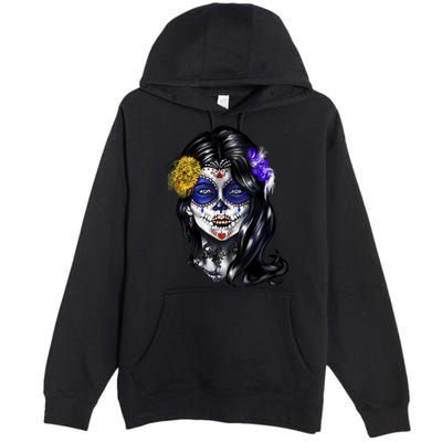 Sugar Face Front Premium Pullover Hoodie