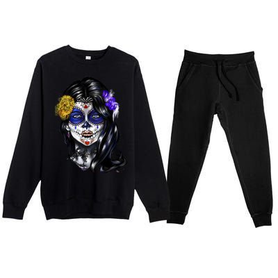 Sugar Face Front Premium Crewneck Sweatsuit Set