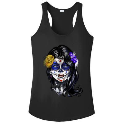 Sugar Face Front Ladies PosiCharge Competitor Racerback Tank