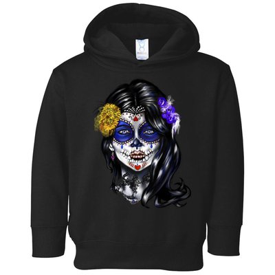 Sugar Face Front Toddler Hoodie