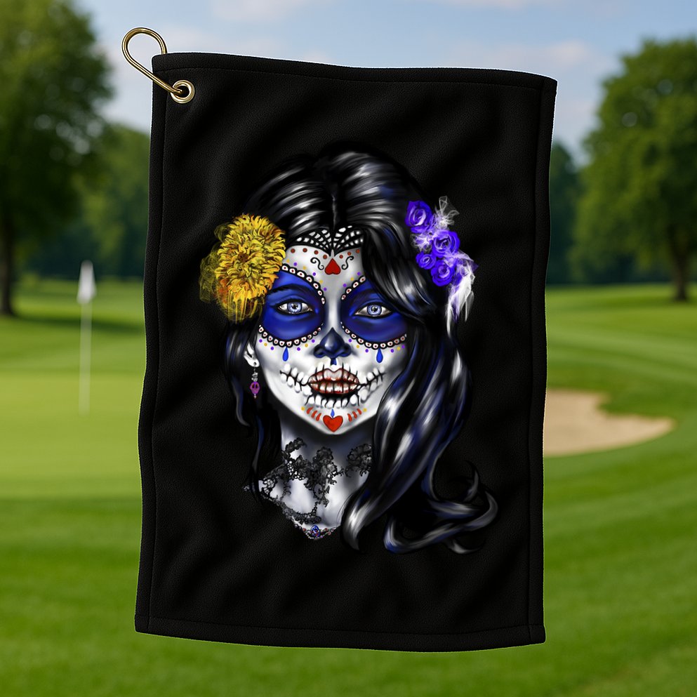 Sugar Face Front Golf Towel