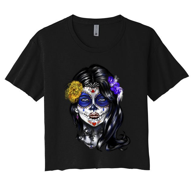 Sugar Face Front Crop Top