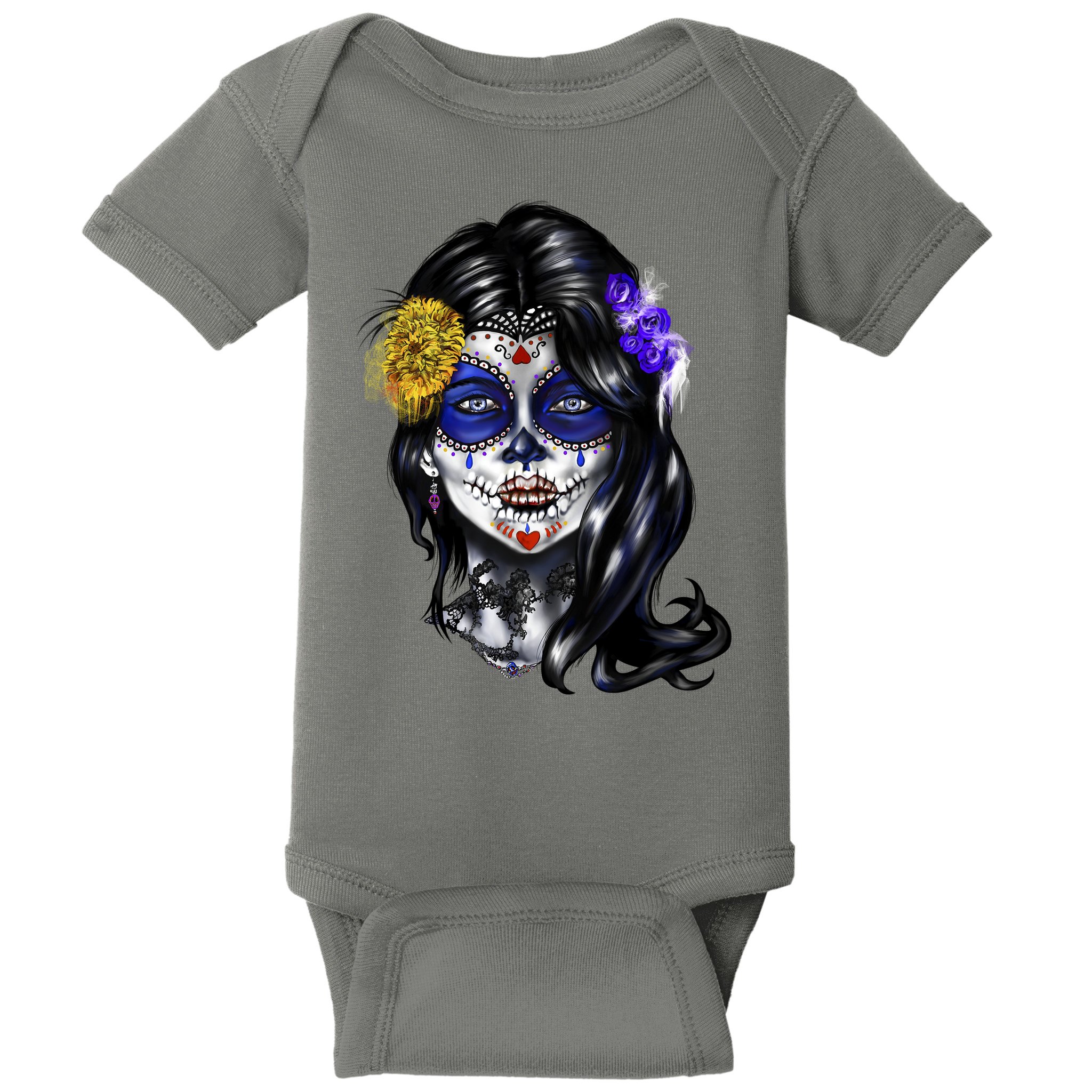 Sugar Face Front Baby Bodysuit