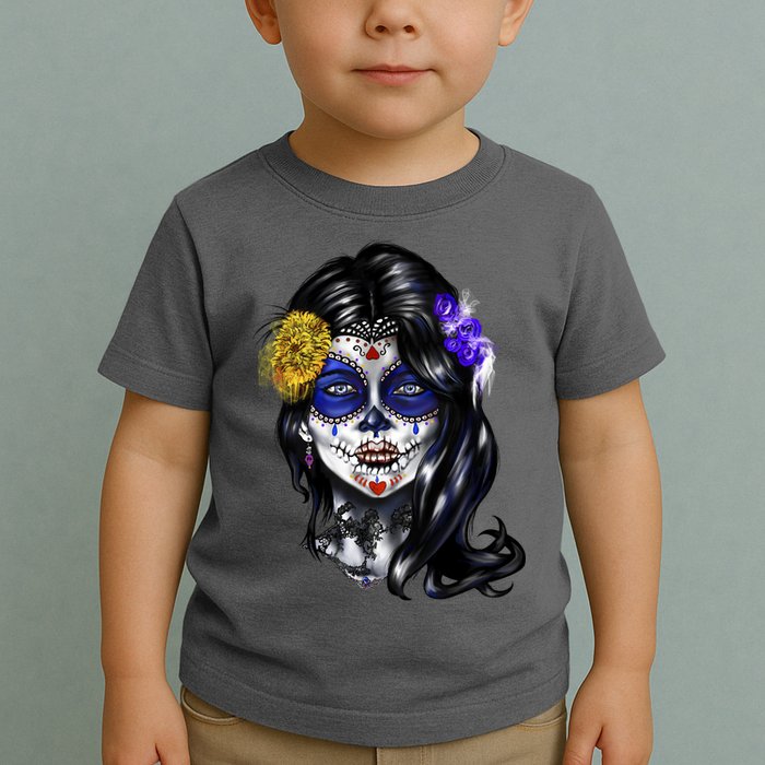 Sugar Face Front Toddler T-Shirt