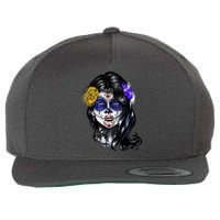 Sugar Face Front Wool Snapback Cap