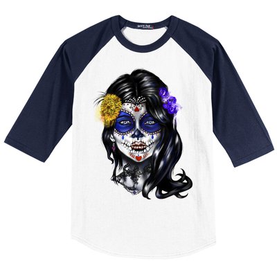 Sugar Face Front Baseball Sleeve Shirt