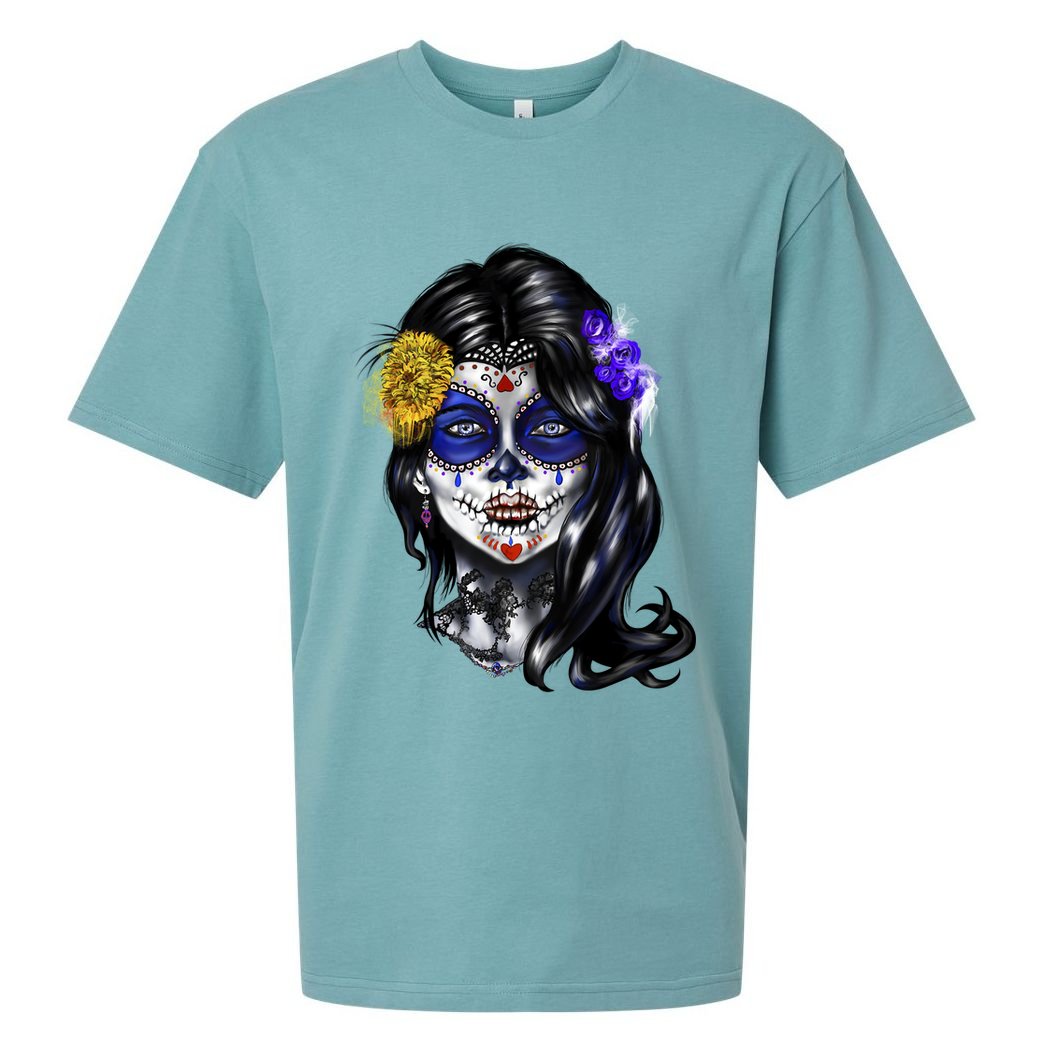 Sugar Face Front Sueded Cloud Jersey T-Shirt