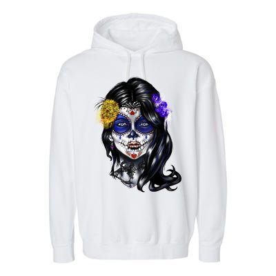 Sugar Face Front Garment-Dyed Fleece Hoodie