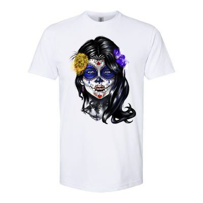 Sugar Face Front Softstyle® CVC T-Shirt