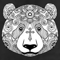 Sugar Flower Grey Style Panda Bear Adult Drive Performance Visor